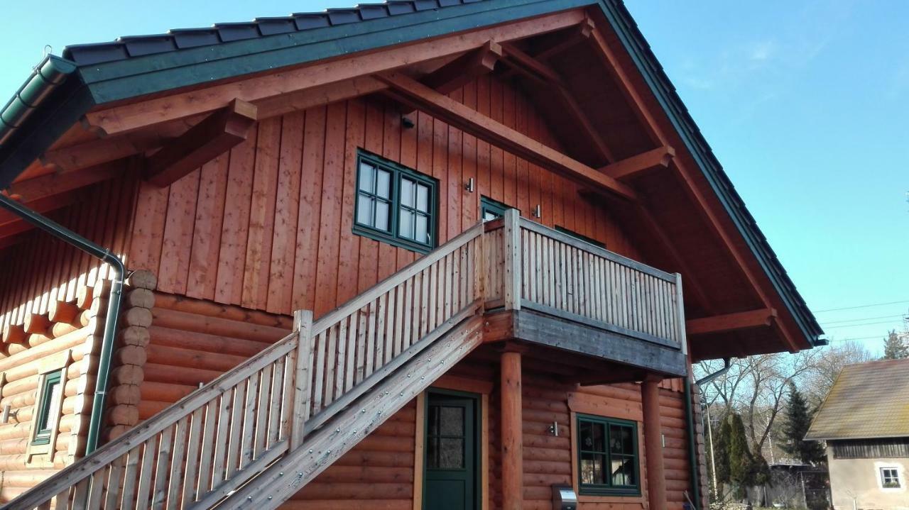 Blockhaus - Ferienwohnung Sunrise أوغسطبورغ المظهر الخارجي الصورة